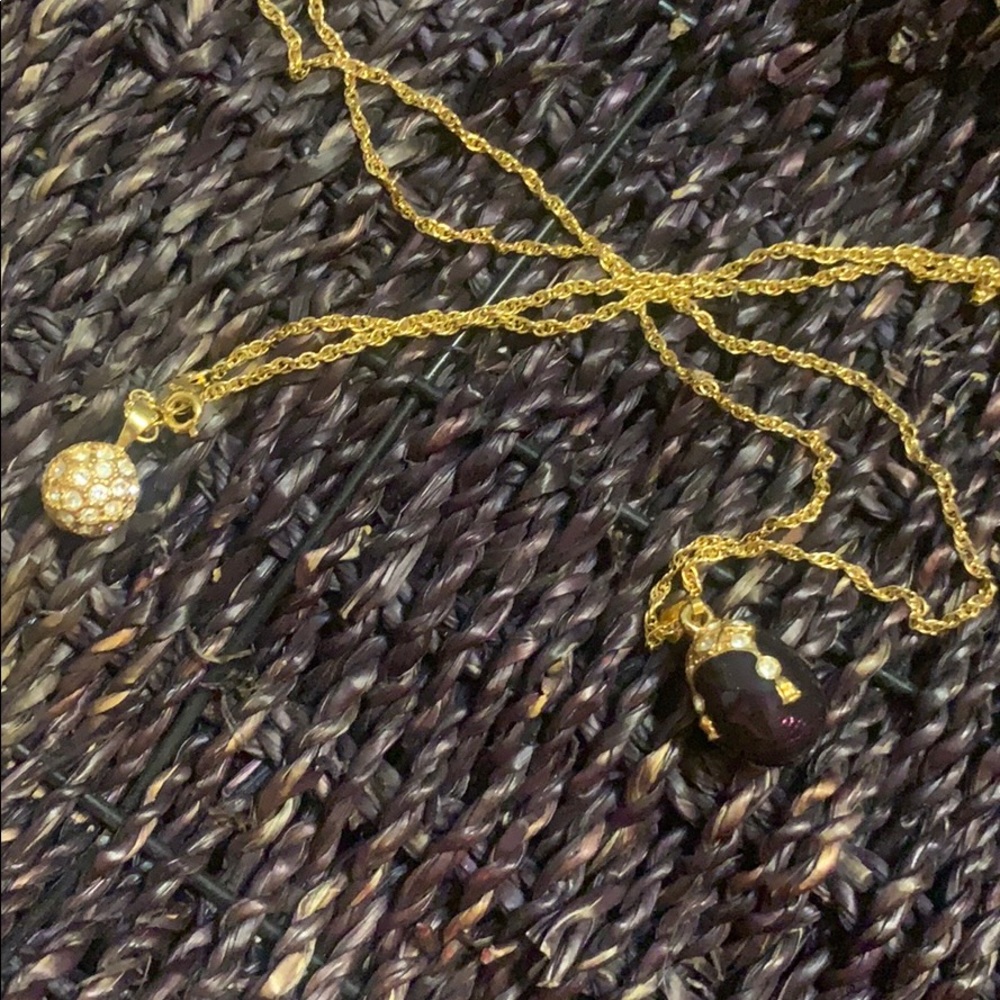 layering gold avon necklace lot